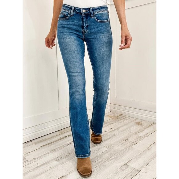VERVET Women's Low Rise Boot Cut Jeans Size 32 - Picture 1 of 12